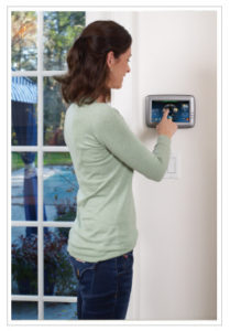 Modern Home Security Alarm System Keypad