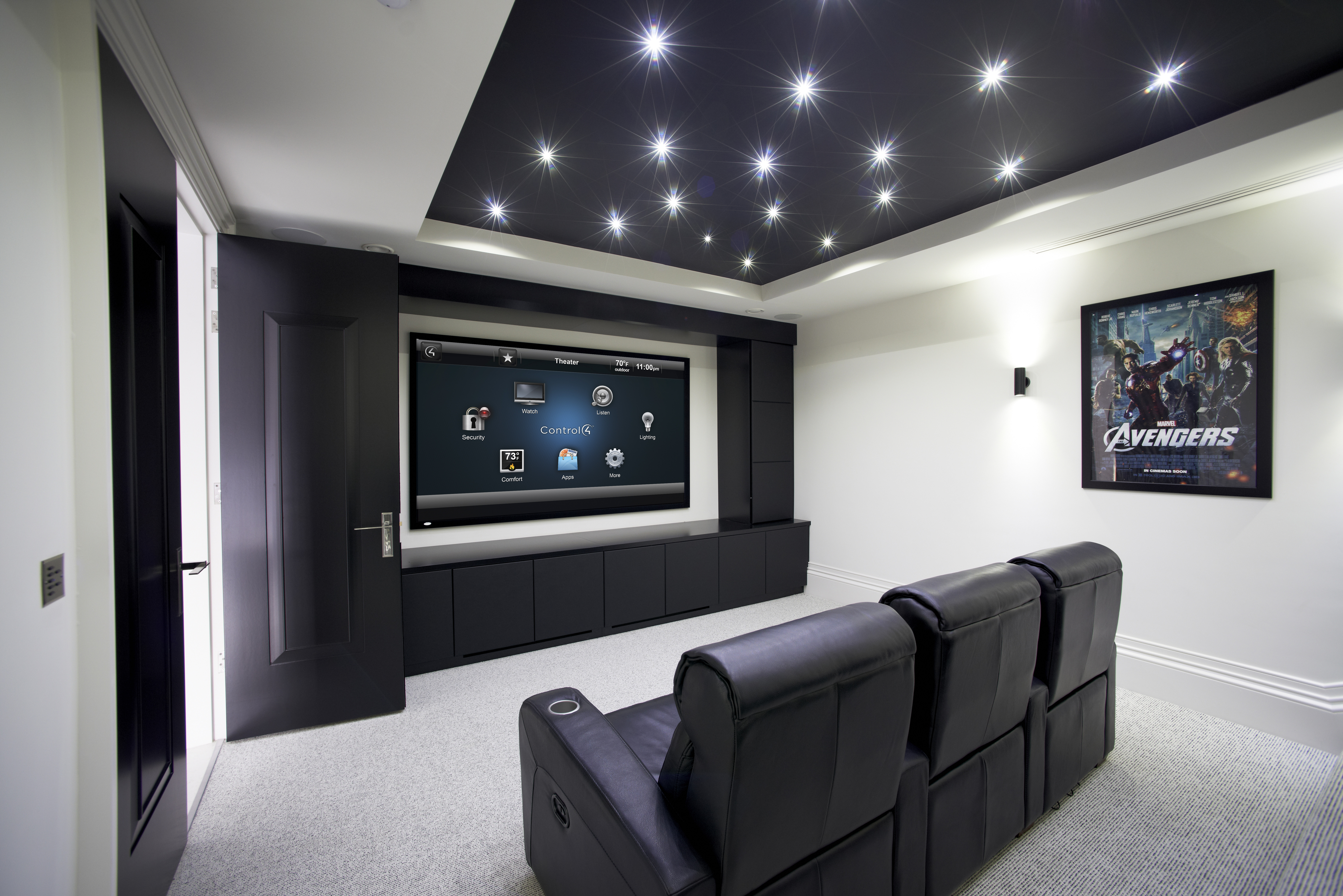 Small Home Theater with Control4 in Houston Texas